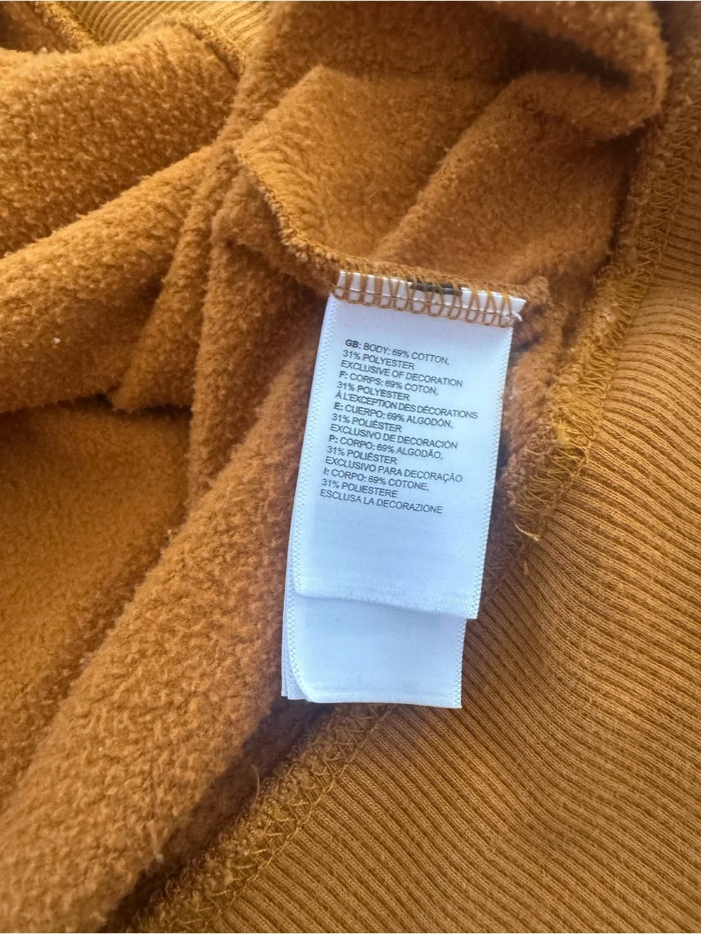 The North Face Men’s Pullover Hoodie in Mustard Color